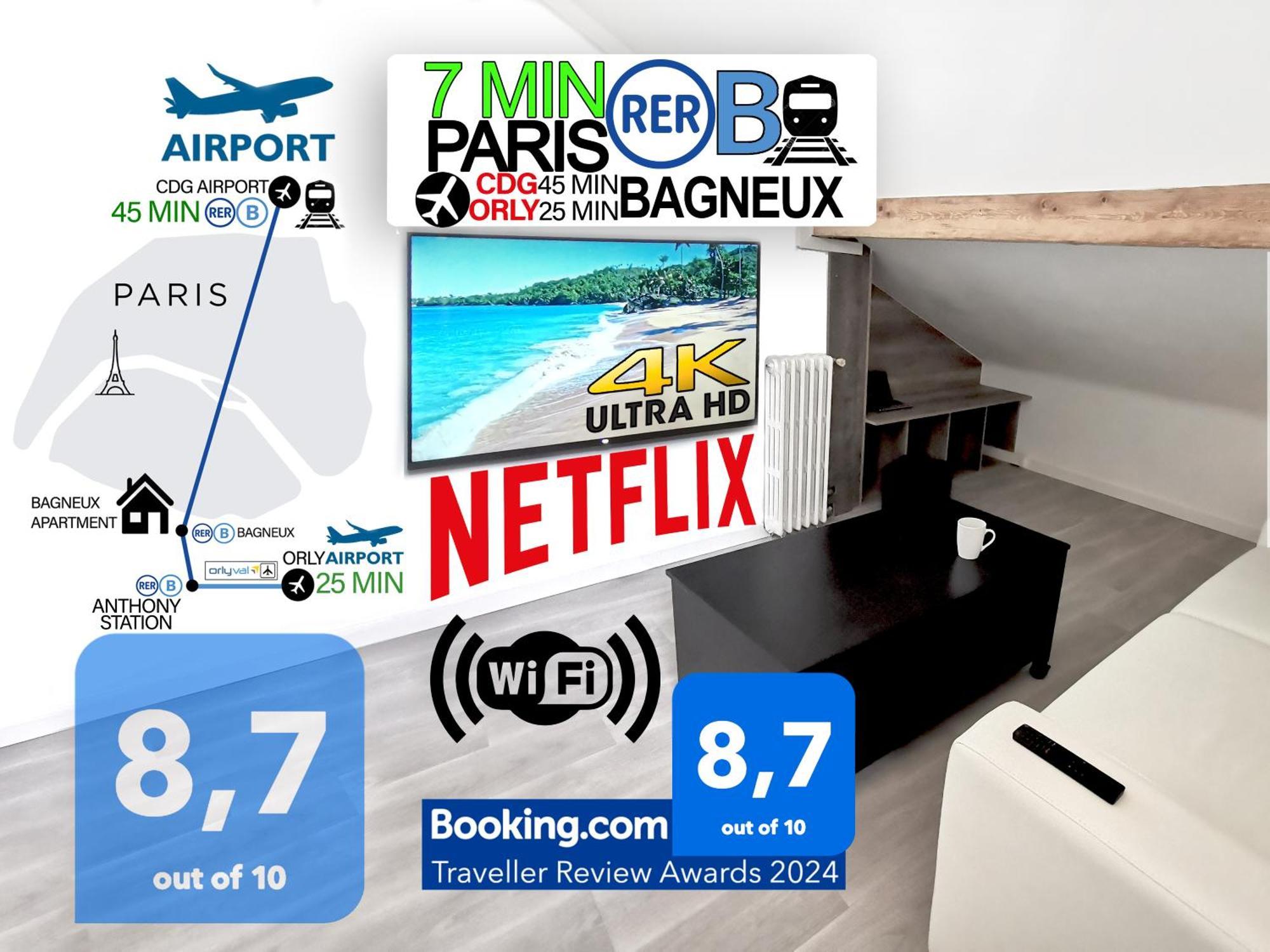 Bagneux Paris Confort Netflix Rer B エクステリア 写真
